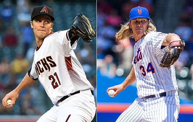 Zack Greinke (left) and Noah Syndergaard